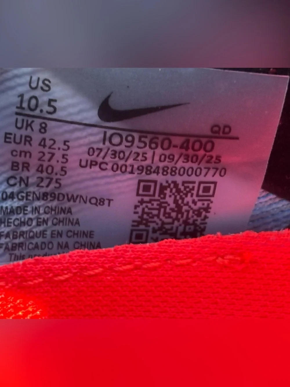 Nike Zoomx Vaporfly Next% 4 Glam Dark Obsidian / Black Wmns Sz 10.5 IO9560-400